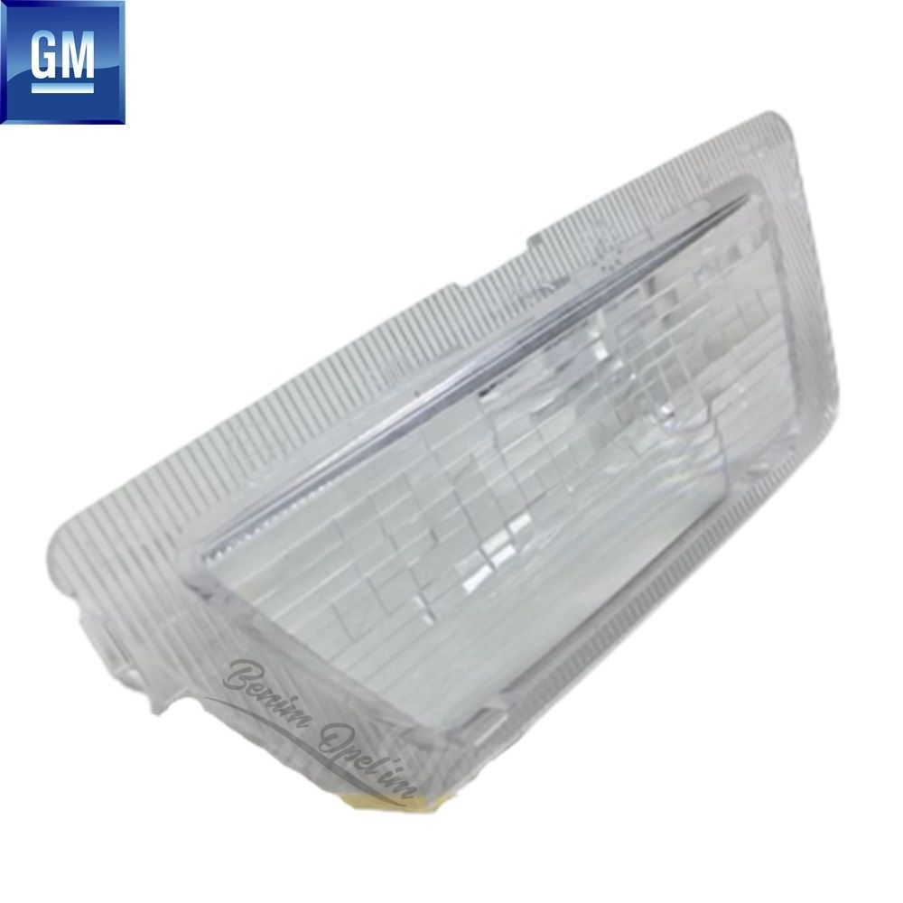 Opel Astra G Rear Number Plate Lighting Lamp Glass GM Original 1224052 - 9192060