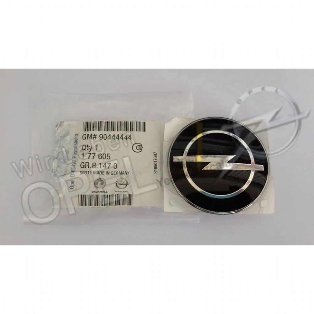 Product Code : 90444444 - Opel Corsa B Rear Trunk Emblem Black Colour GM Original 90444444