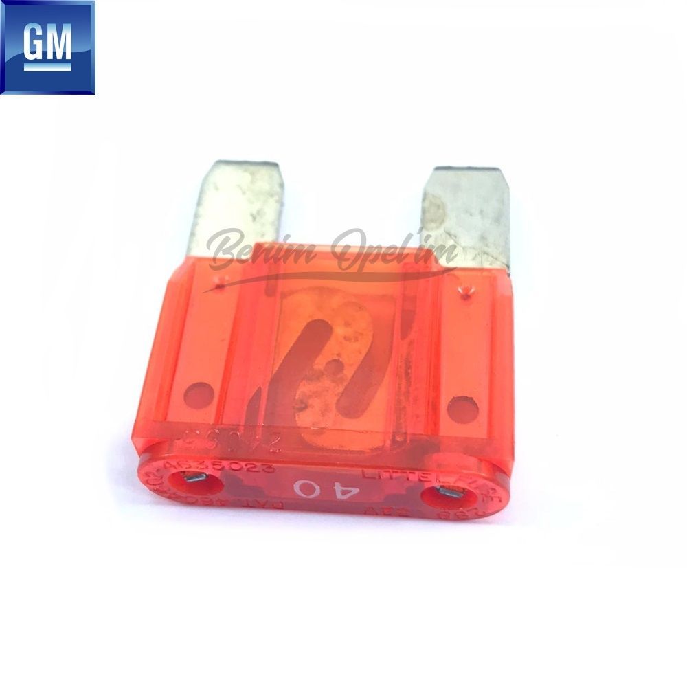 Opel And Chevrolet Red 40 Amp Big Fuse 3.0X3.3Cm GM Original 1238334 - 90386022