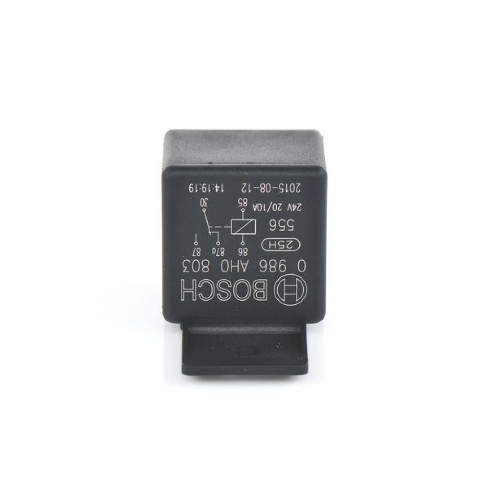 Bosch 24V 5 Pinli Braketli Mini Röle 20 10A 118159