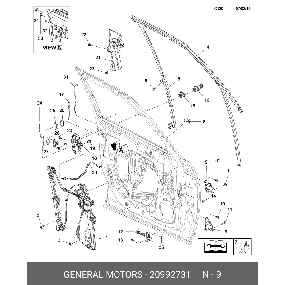 20992731 Orijinal | Opel Astra J, Zafira C Uyumlu Ön Üst Sağ Sol Kapı Menteşesi