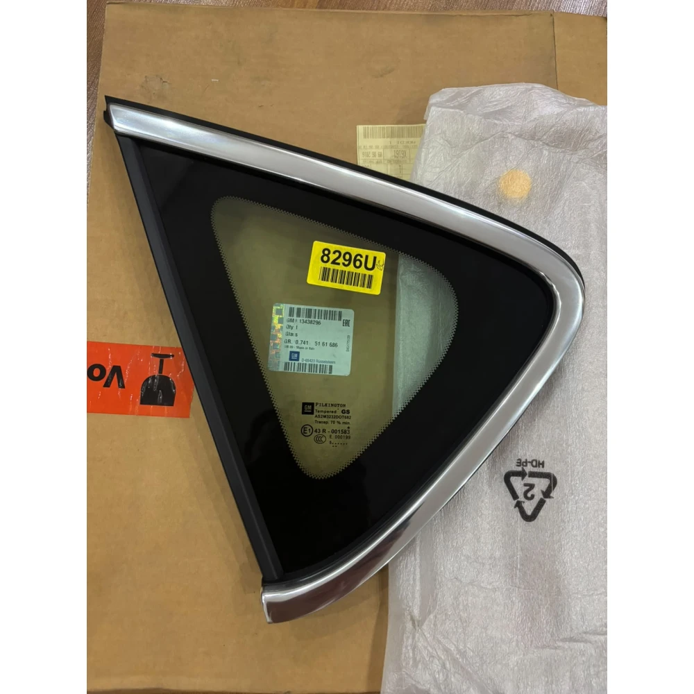 Opel Astra J Sol Arka Kelebek Camı Nikelajlı GM Orijinal 13438296
