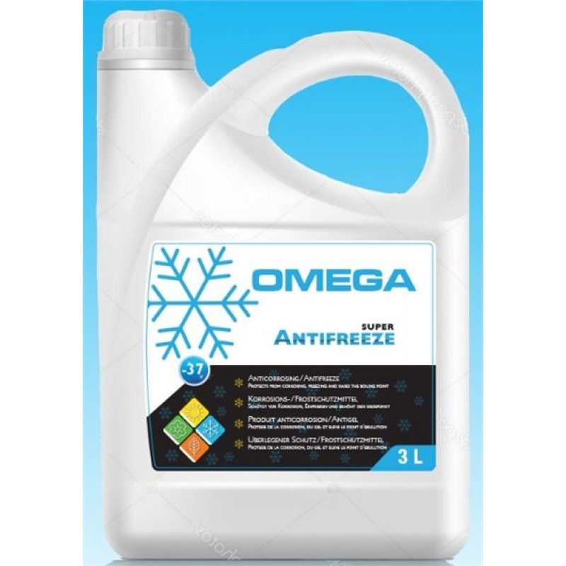 Ürün Kodu : 3-OMEGA-M-37 - 3 LİTRE MAVİ ANTİFİRİZ (-37 DERECE)
