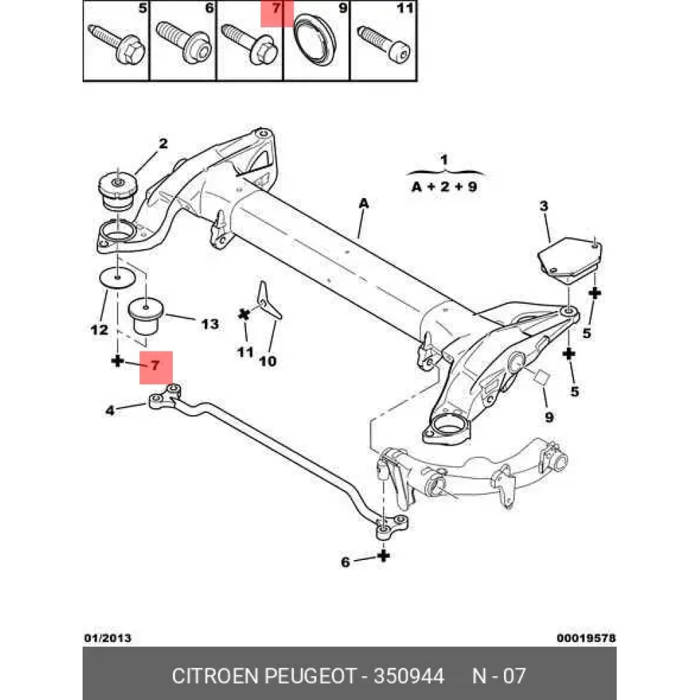 Opel Astra J Alt Rotil Bağlantı Cıvatası ve Somunu M10 11516077