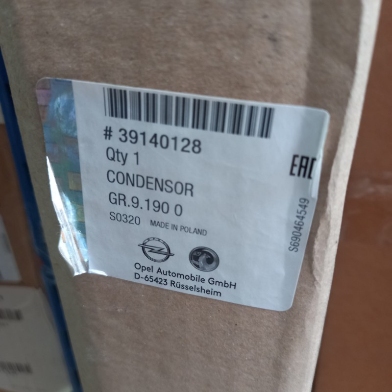 Opel Astra J, İnsignia , Tourer C, Zafira C  Klima Radyatörü  A16XER B16XER A16LET A16XHT A14NET - Gm 39140128