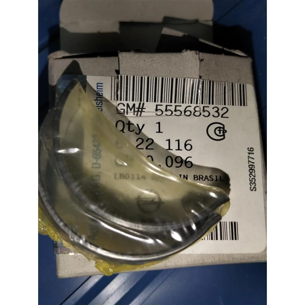 55568532 Orijinal | Kol Yatak 0,25 mm Opel Astra H, Insignia A, Corsa D Uyumlu 1.6 & 1.8 Benzinli