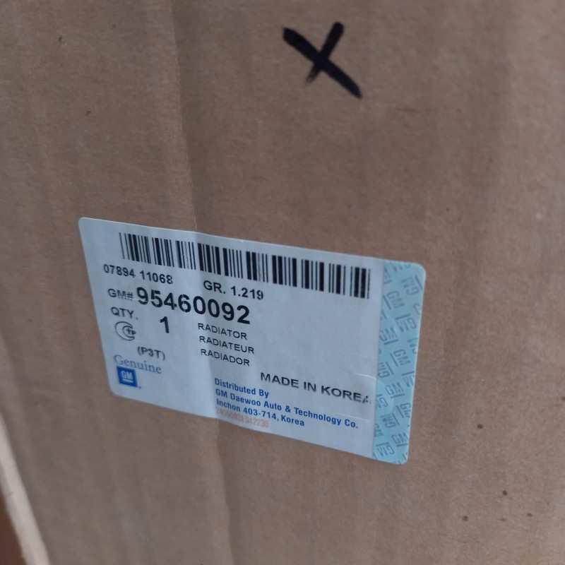 Chevrolet Aveo T300 Otomotik Su Radyatörü Orjinal 95460092