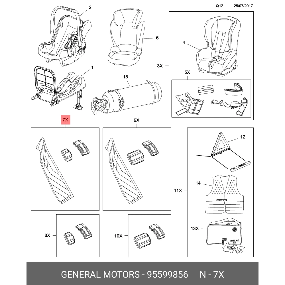 Opel Grandland X Manuel Vites Spor Pedal Seti 1623815280