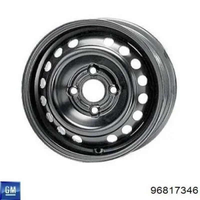 Ürün Kodu : 96817346 - Chevrolet Rezzo Kara Jant 6Jx15 15 İnç 4 Bijonlu (1 Adet)