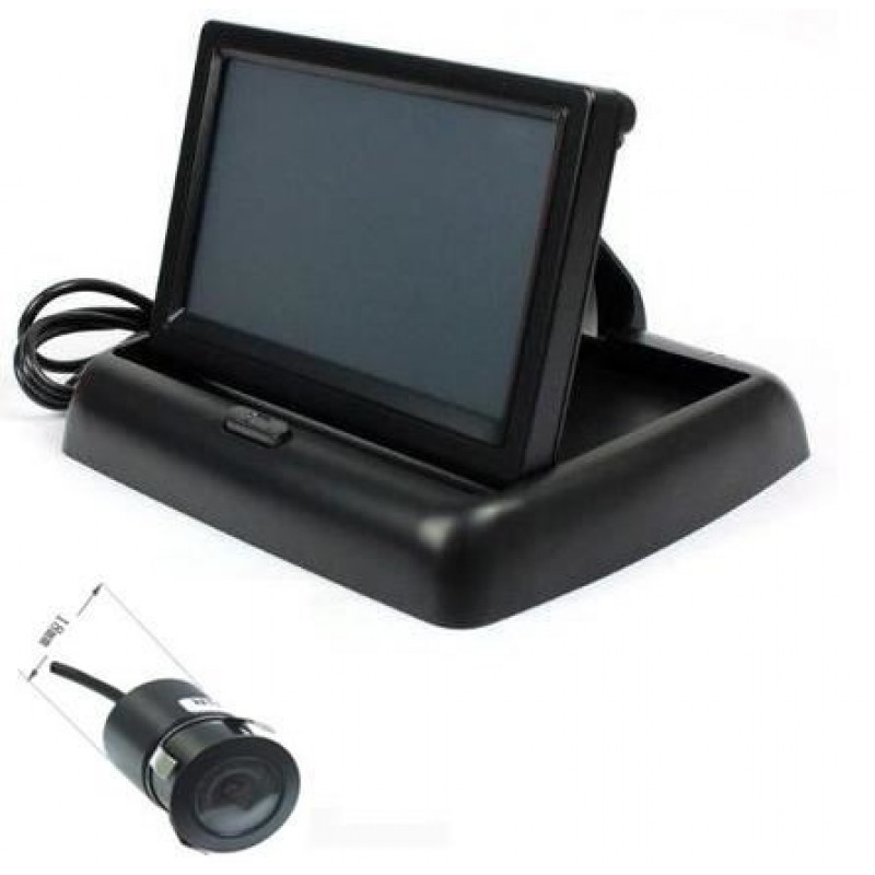 Park Sensörü Kamera + LCD Ekran 4,3 inc Katlanabilir