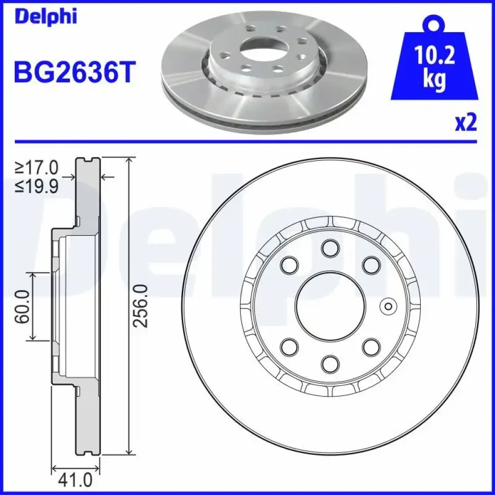 Opel Vectra A Ön Havalı Fren Diski 256-4 Set 569055