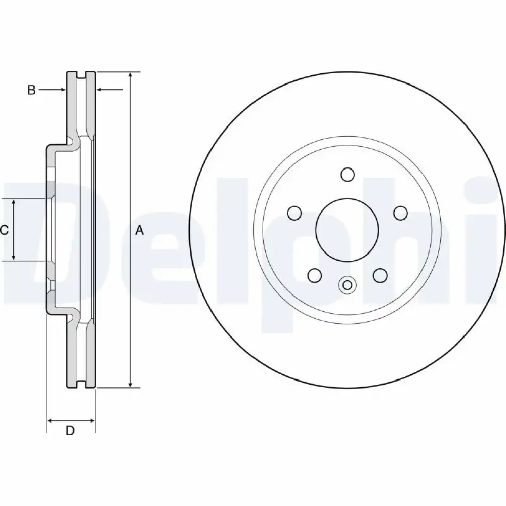 Opel Astra K Ön Havalı Fren Diski 300 mm Takım 569091