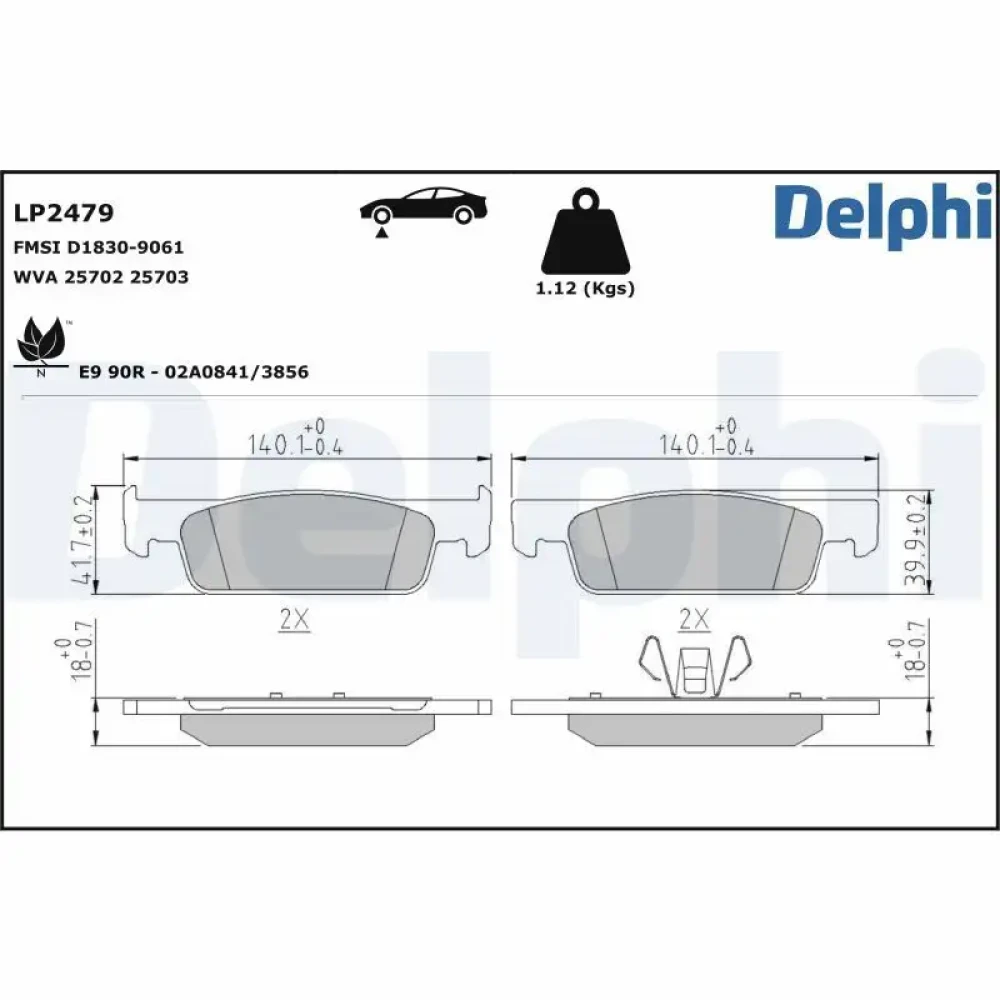 FREN BALATA SYMBOL III 12= / CLIO IV 12= / LOGAN II 12= / SANDERO STEPWAY 12= (15 JANT) ÖN