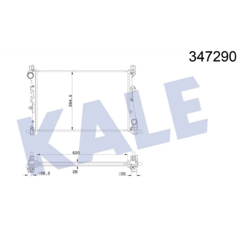 Ürün Kodu : KL347290 - RADYATÖR FIAT EGEA 1.3 / 1.6 MJET / 1.4 BENZINLI (MT)