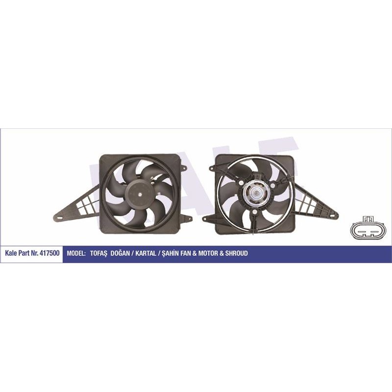 Ürün Kodu : KL417500 - FAN MOTORU DAVLUMBAZLI TOFAŞ DOĞAN / KARTAL / ŞAHİN SOKETLİ (160W 300MM)