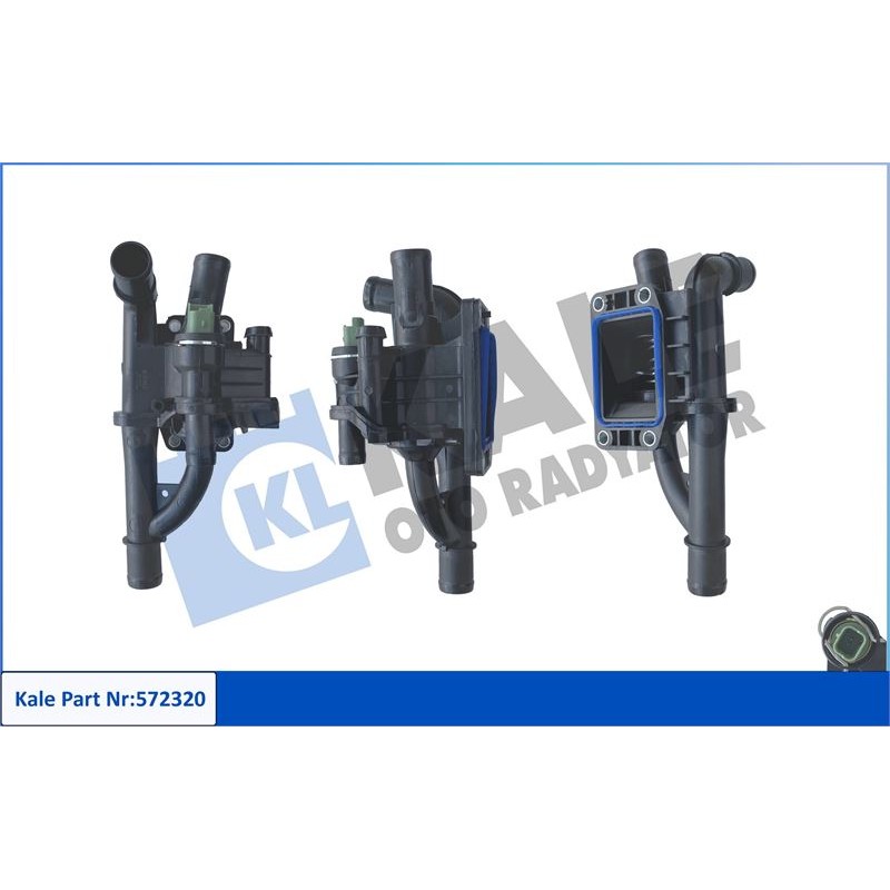 (83 °C) PLASTİK GÖVDELİ KOMPLE TERMOSTAT - PLASTİK GÖVDELİ CITROEN BERLINGO / C2 / C3 I / C3 II / C3