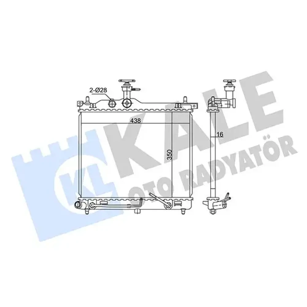 Hyundai i10 Radyatörü 2008-2013 Otomatik Vites 25310-0X050