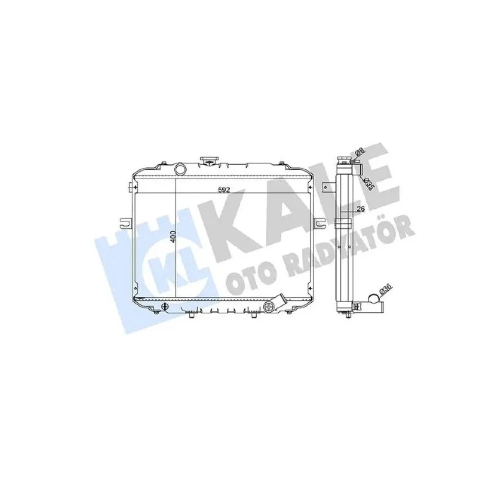 Hyundai H-100 Su Radyatörü 26 mm 25310-4B001
