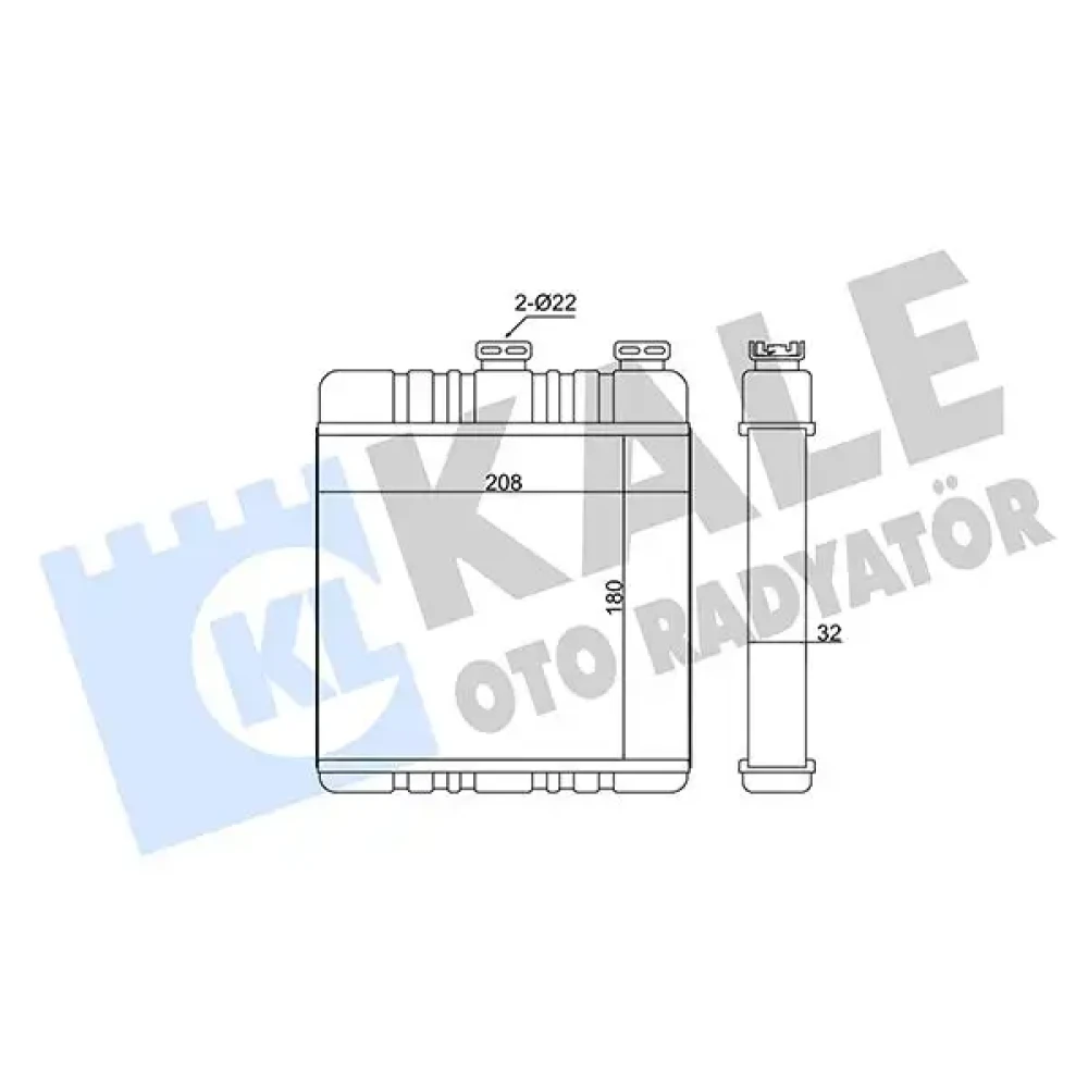 Opel Astra G Kalorifer Radyatörü 1618142