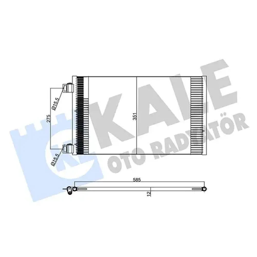 Renault Kangoo Klima Radyatörü Kurutucusuz 8200455795