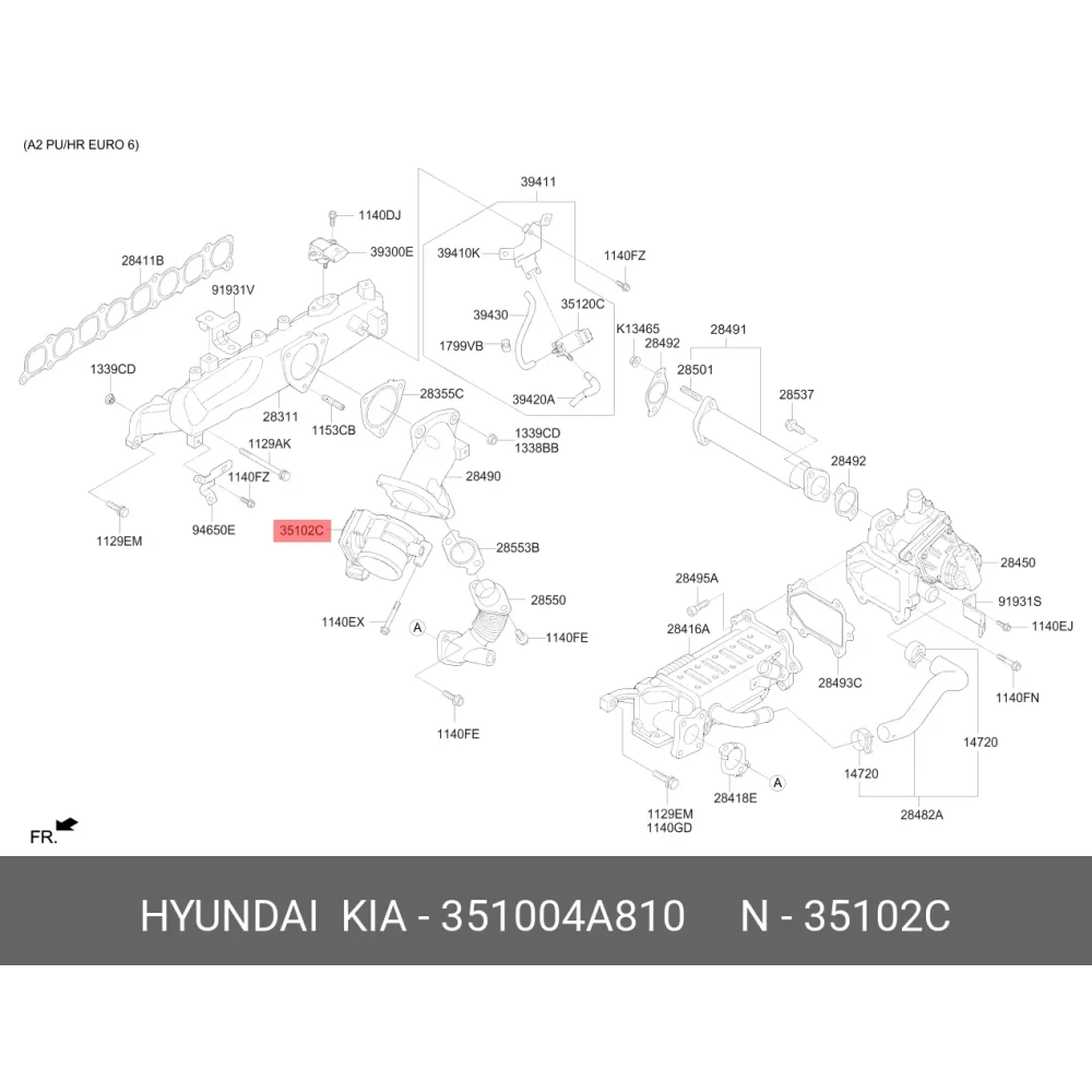 Hyundai H-100 Gaz Kelebeği Gövdesi 35100-4A810