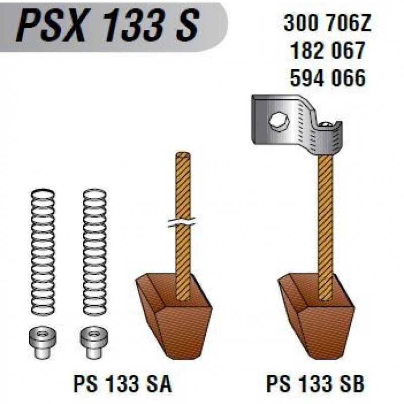 PSX133S12V MARŞ KÖMÜRÜ RENAULT R9 GTC GTE BROADWAY 13,9/6,9X12X15 PAL TİPİ