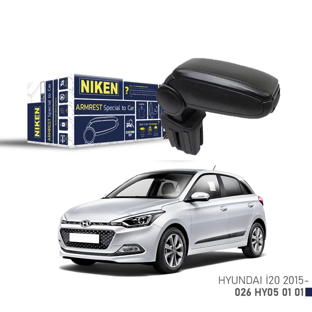 Hyundai i20 Araca Özel Kol Dayama Siyah 2015 ve Sonrası