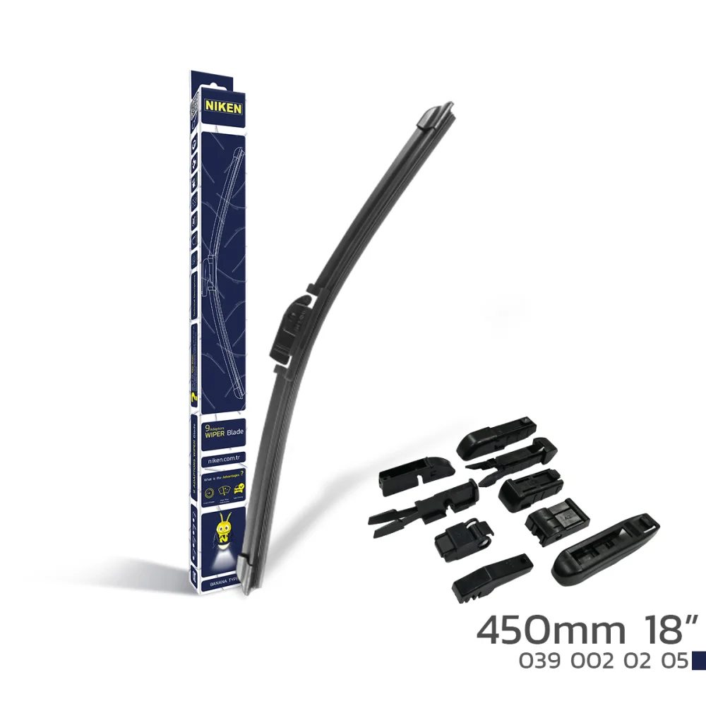 Niken 450 mm Banana Tip Silecek 9 Aparatlı NP-APRT/O-450