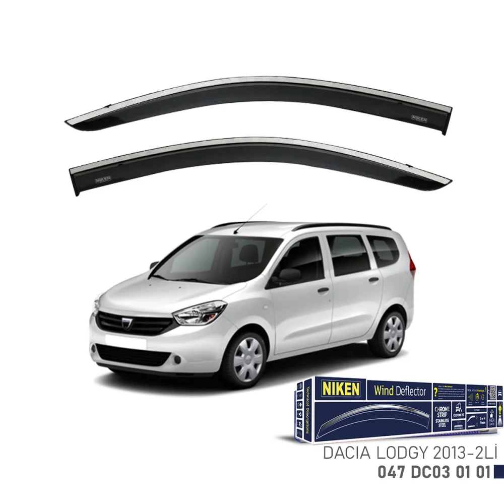 Dacia Lodgy Kromlu Cam Rüzgarlığı 2'li