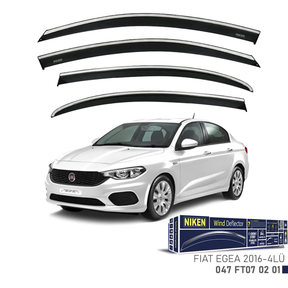 Fiat Egea Kromlu Cam Rüzgarlığı 4'lü NP-KCR-EGEA
