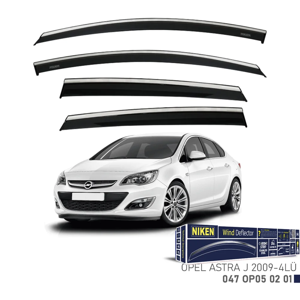 Opel Astra J Kromlu Cam Rüzgarlığı 4'lü 2009 ve Sonrası