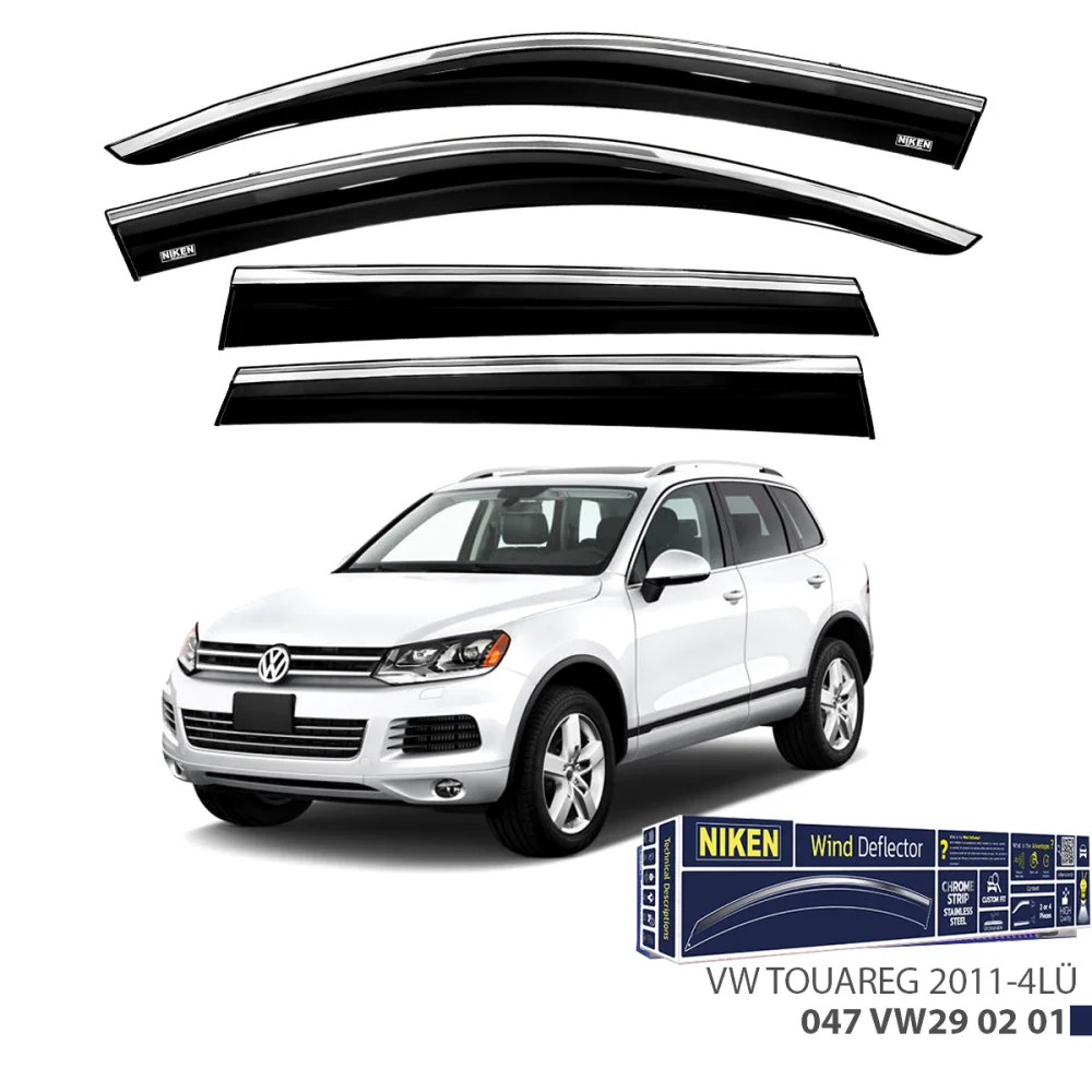 Volkswagen Touareg Krom Cam Rüzgarlığı 4'lü