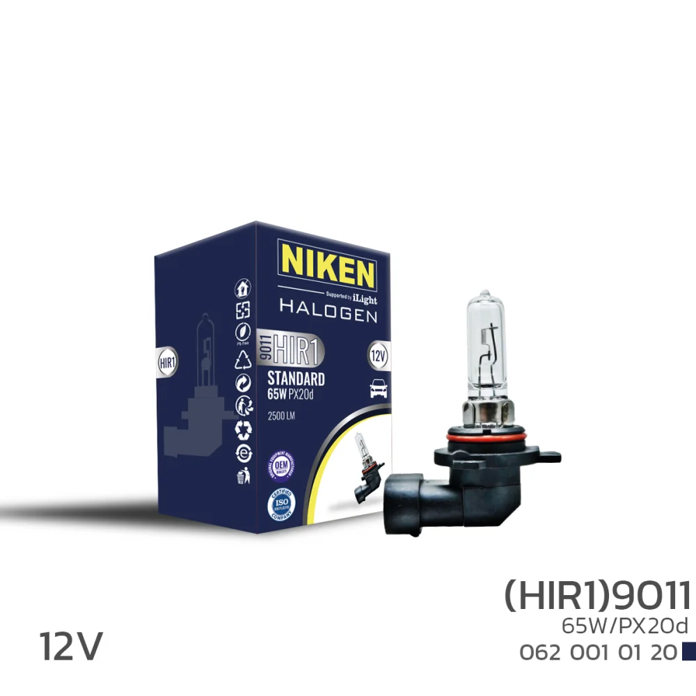 NIKEN HIR1 9011 Halojen Ampul 12V 65W PX20d