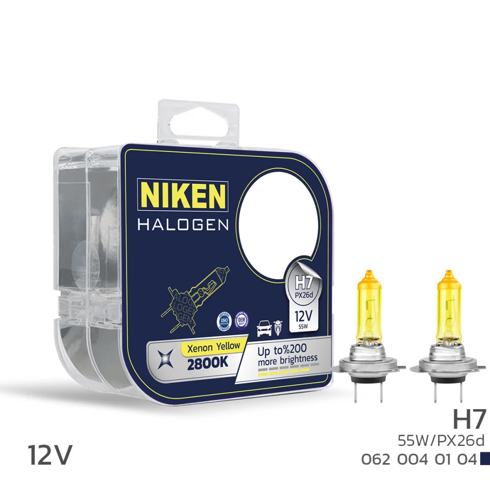 NIKEN H7 Sarı Işık Ampul 12V 55W PX26d 2800K NP-SL3603