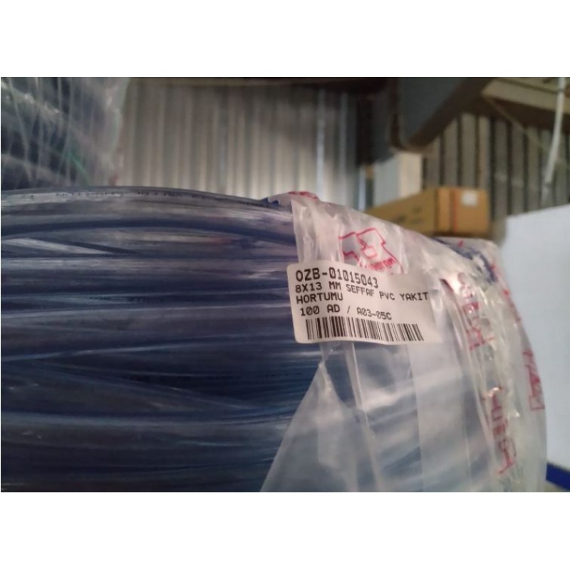 Ürün Kodu : OZB-01015043 - 8X13 MM SEFFAF PVC YAKIT HORTUMU