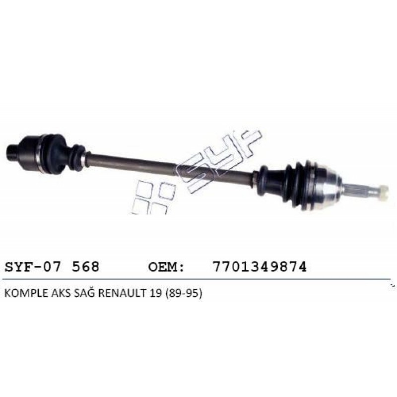 Ürün Kodu : RE5159 - AKS KOMPLE SAĞ RENAULT R19