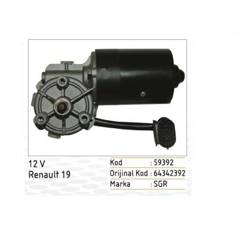 SİLECEK MOTORU 12V MAKO TİPİ RENAULT R19 MAKO:64342392